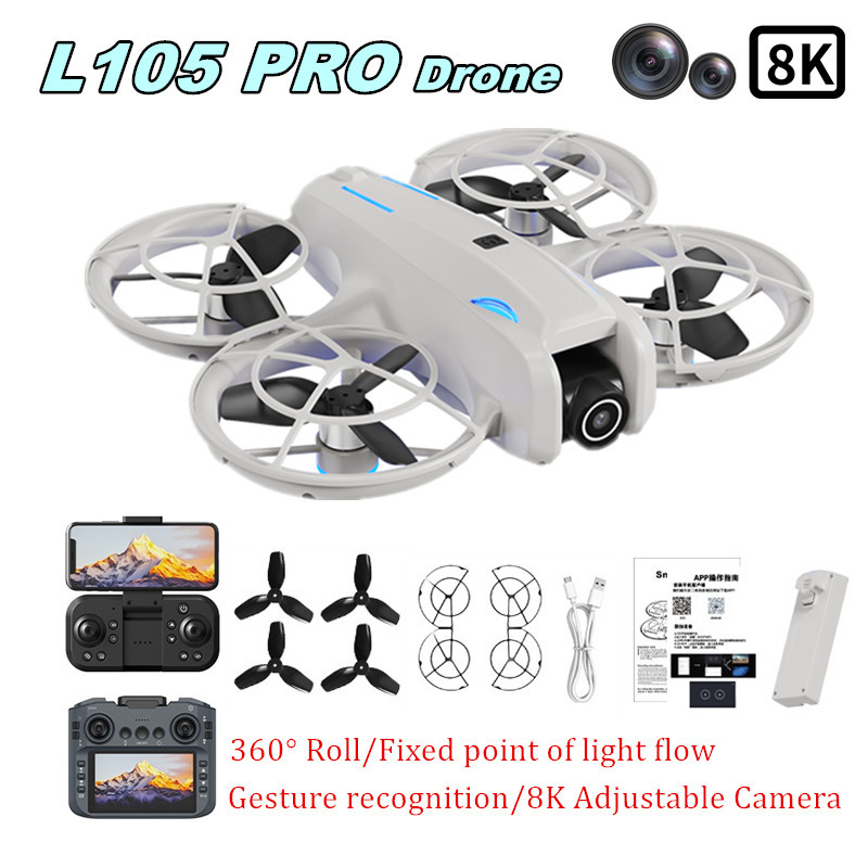 Dron L105 PRO Duel z obiektywe – Drone Gimbal Brushless recenzja i cena